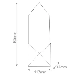 Alabastrowy mały kinkiet Caesar - Miejski brąz (QN-CAESAR-W-S-UBZ-AR) - Quintiesse