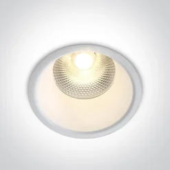 ALEKTORA 2 wpust stały biały (10115FD/W/W) - One Light