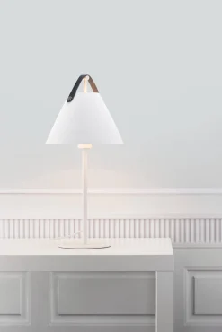 Biała lampa stołowa STRAP Nordlux E27 40W Metal