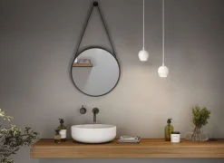 Biała lampa wisząca nad wyspą w kuchni (PL76993) - PAULMANN