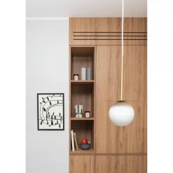 BORRA B 3L potrójna sufitowa lampa wisząca z mosiądzem (BRB331PL) - Ummo