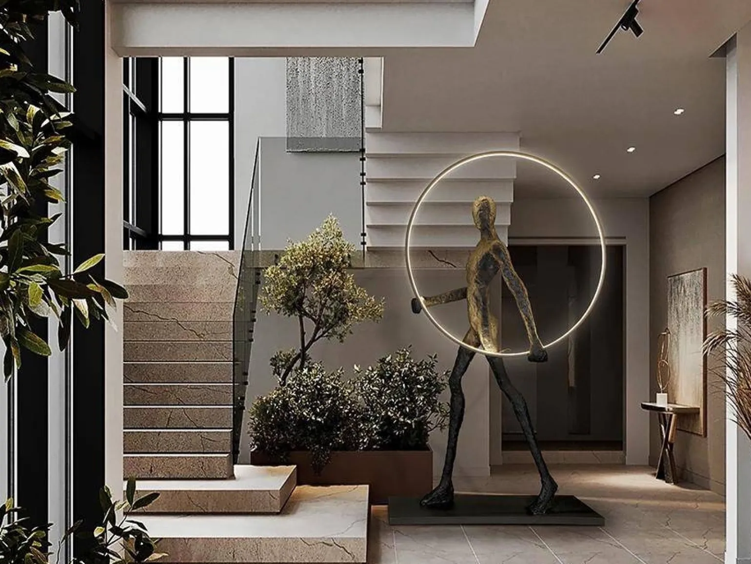 Caminante figura - lampa 218cm (779830) - Schuller