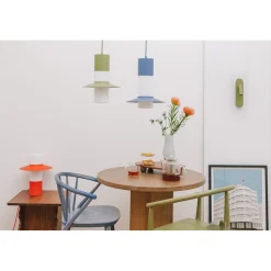 CAPONIO A czerwonopomarańczowa sufitowa lampa wisząca (CPA11212P0) - Ummo