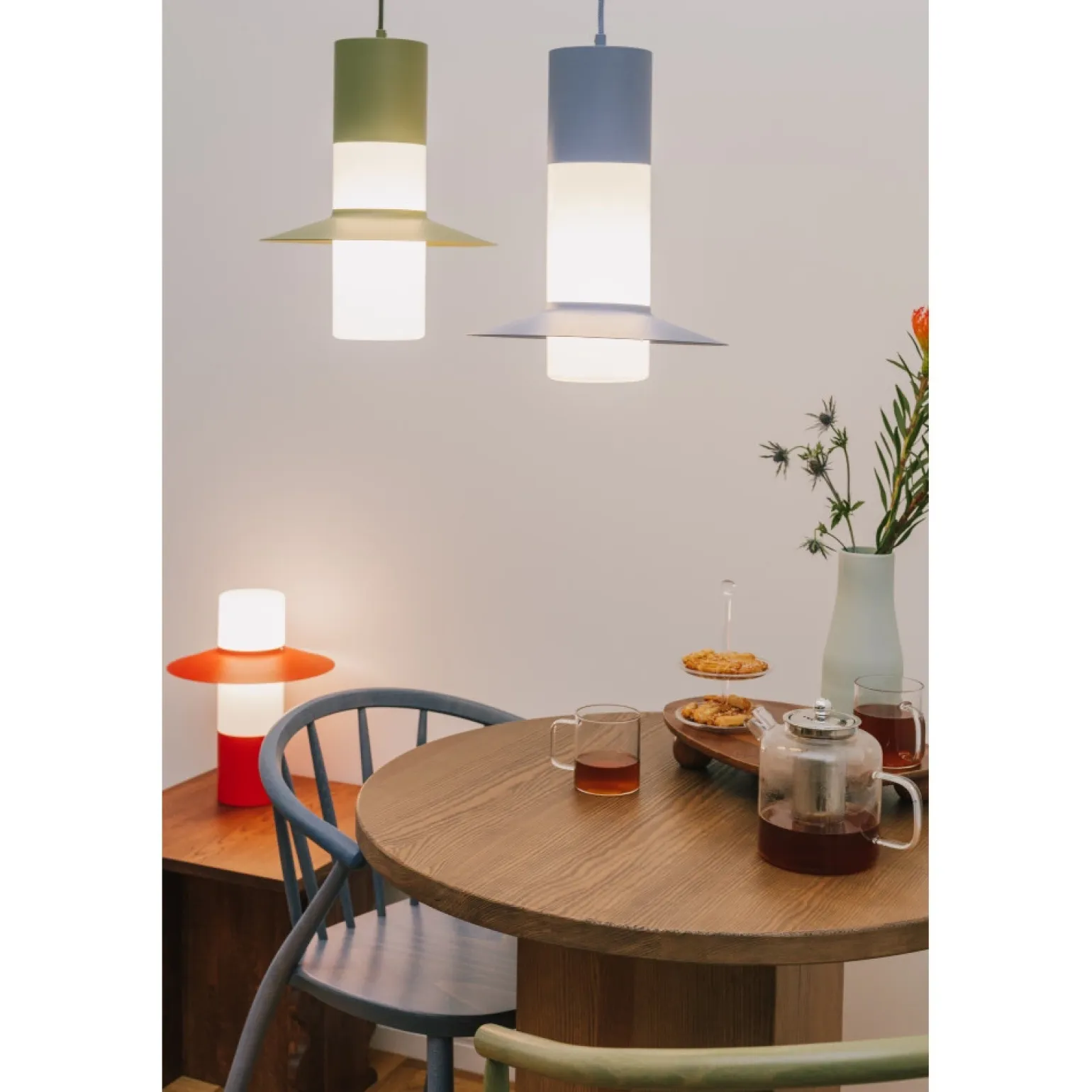 CAPONIO A oliwkowa sufitowa lampa wisząca (CPA11414P0) - Ummo