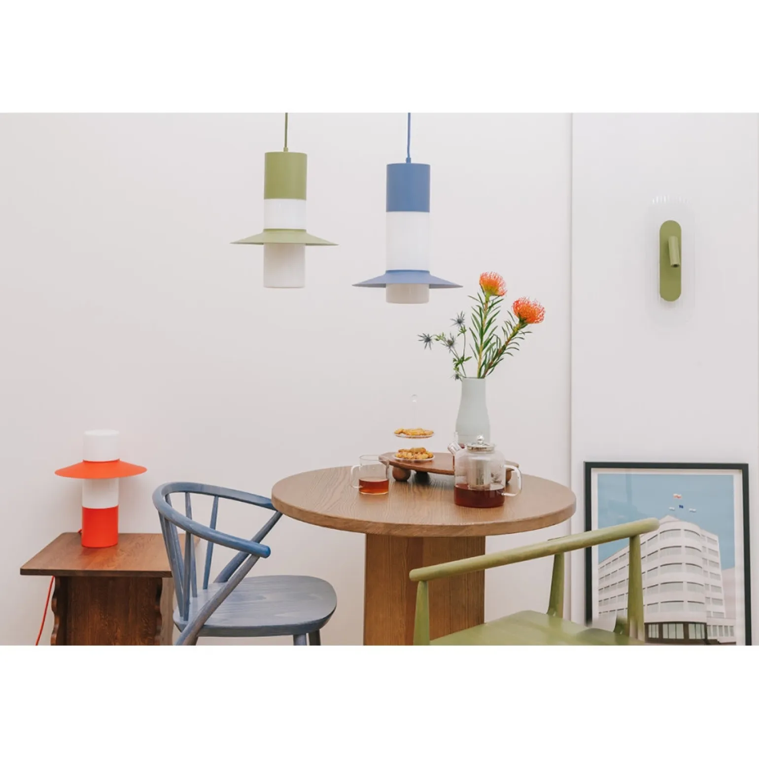 CAPONIO ST biała lampa stołowa (CPS111P1) - Ummo