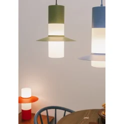 CAPONIO ST czerwonopomarańczowa lampa stołowa (CPS11212P1) - Ummo