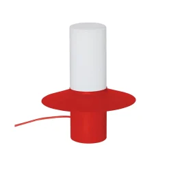 CAPONIO ST czerwonopomarańczowa lampa stołowa (CPS11212P1) - Ummo