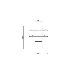 CAPONIO ST czerwonopomarańczowa lampa stołowa (CPS11212P1) - Ummo