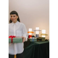 CAPONIO ST oliwkowa lampa stołowa (CPS11414P1) - Ummo