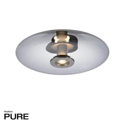 Ściemnialna lampa na sufit PURE VITRUM SZARY (6083-15) - Paul Neuhaus