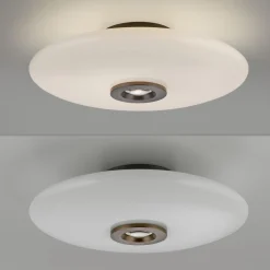 Ściemnialna lampa na sufit PURE VITRUM CIEMNOMETALOWO-BRĄZOWY (6083-34) - Paul Neuhaus