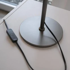 Ściemnialna lampa stołowa POSH SZARA (15697-15) - Paul Neuhaus