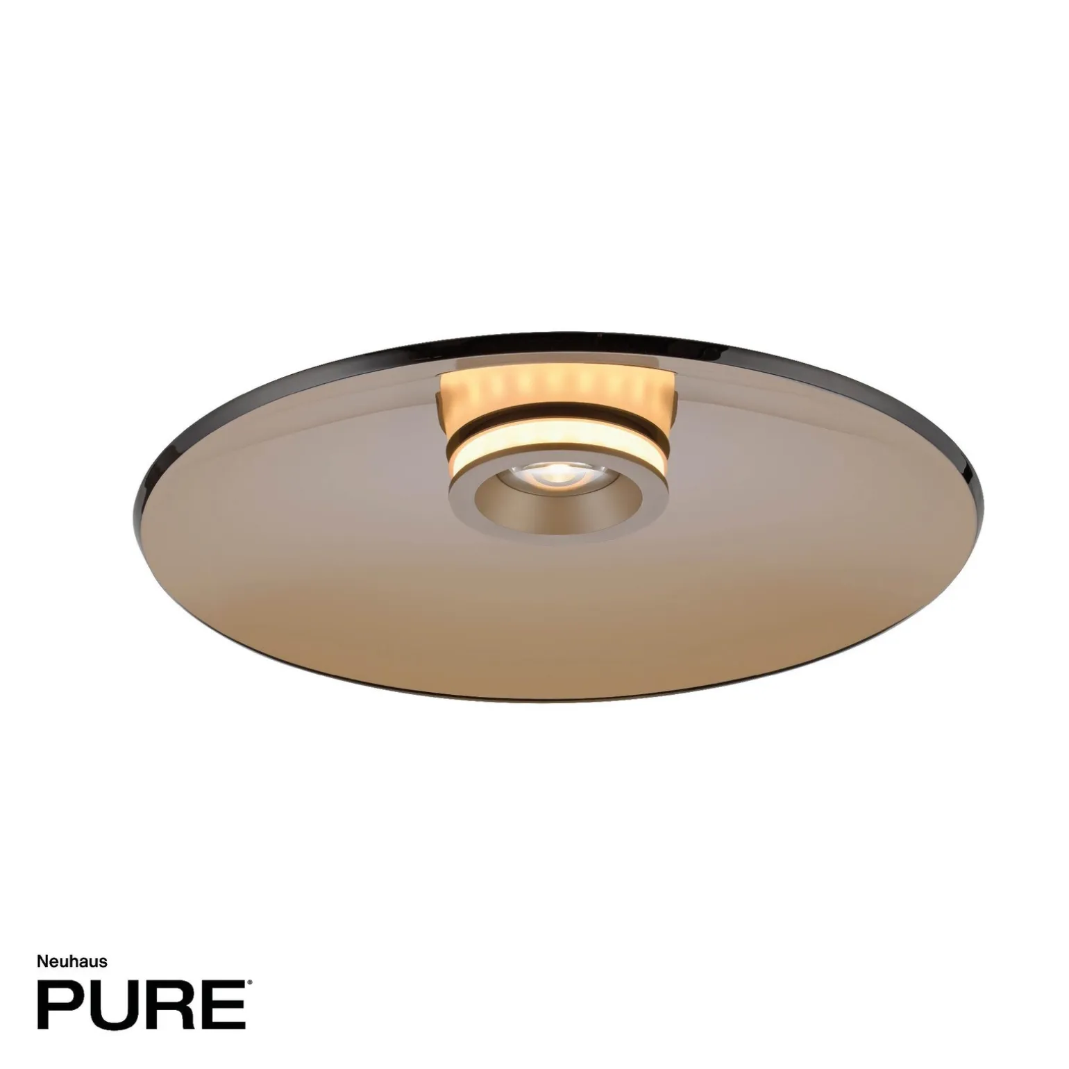 Ściemnialna lampa sufitowa PURE MOON BRĄZOWY (6095-97) - Paul Neuhaus