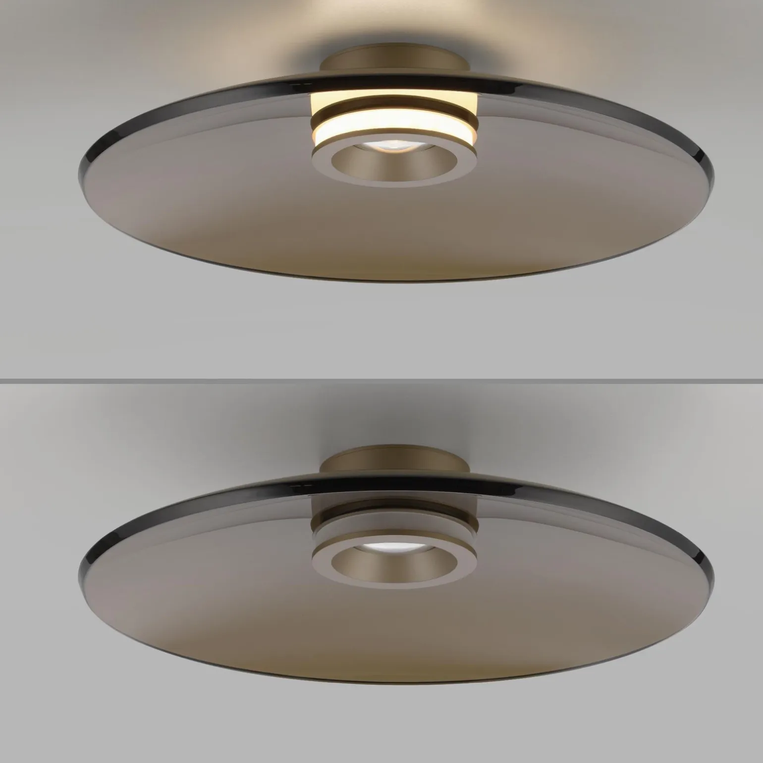 Ściemnialna lampa sufitowa PURE MOON BRĄZOWY (6095-97) - Paul Neuhaus