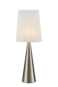 CONUS Table 1L Satin Nickel/Offwhite (108624) Markslojd