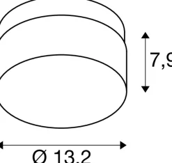 CYFT, oprawa ścienna i sufitowa natynkowa (1007608) - SLV