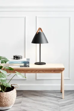 Czarna lampa stołowa STRAP Nordlux E27 40W Metal