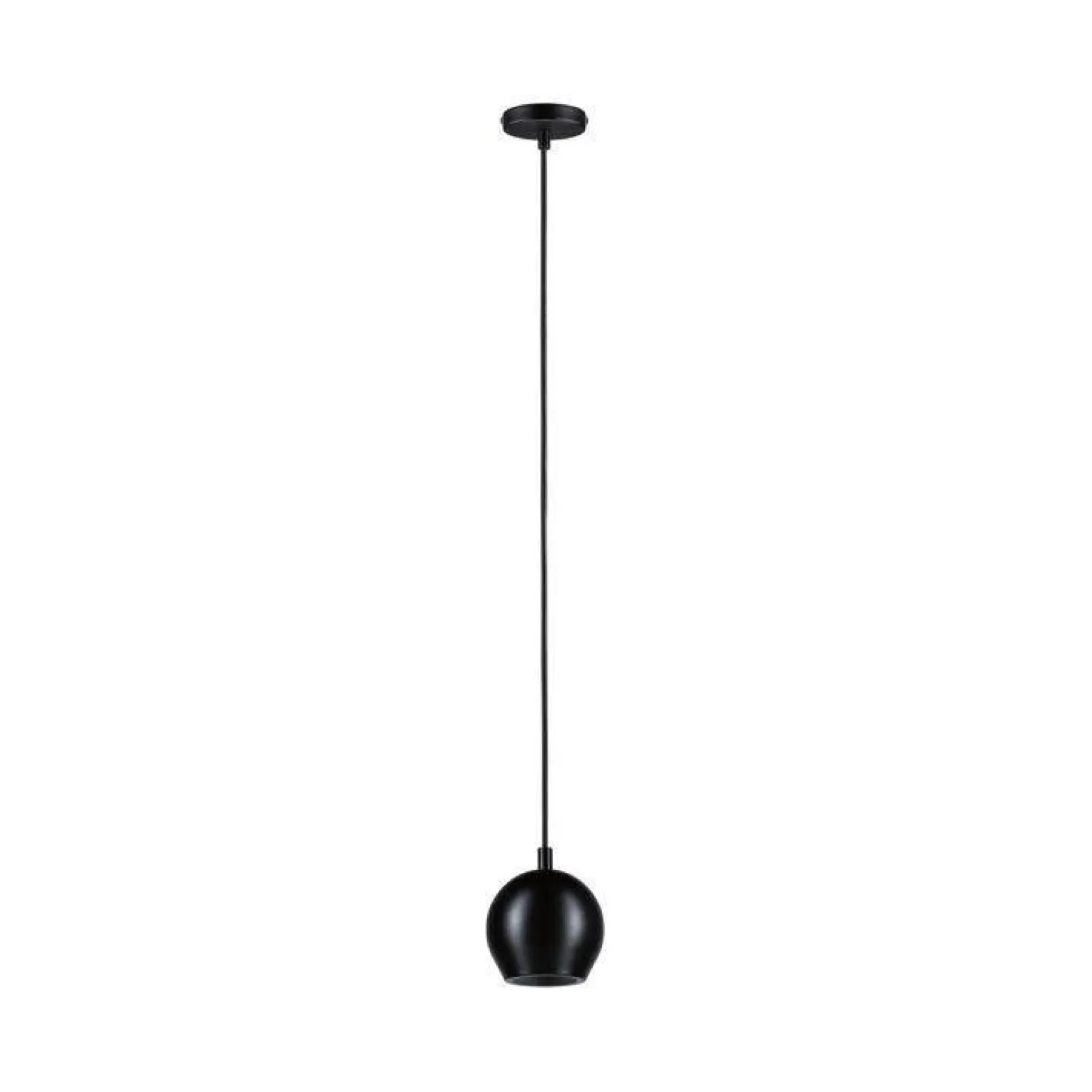Czarna lampa wisząca przy lustrze w łazience IP44 (PL76992) - PAULMANN