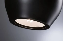 Czarna lampa wisząca przy lustrze w łazience IP44 (PL76992) - PAULMANN