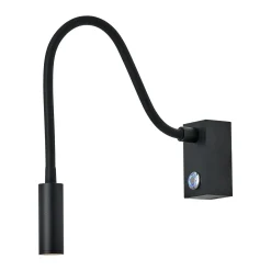 Czarny kinkiet do czytania Adjusta (WL0117-BK) - Yaskr