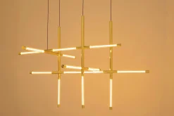 Dekoracyjna lampa wisząca MIKADO S złota (MSE1501100487) - Moosee