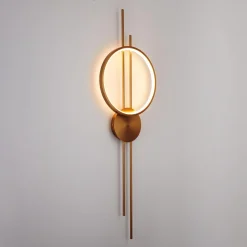 Designerska lampa ścienna ECLIPTICA LED złota 100 cm (ST-DL8532) - Step into Design