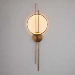 Designerska lampa ścienna ECLIPTICA LED złota 100 cm (ST-DL8532) - Step into Design