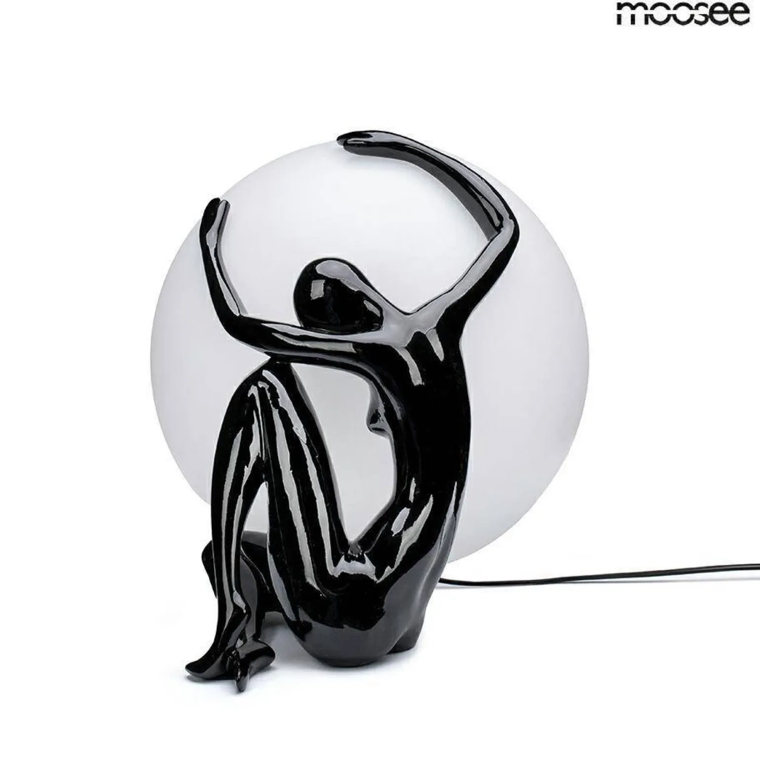 Designerska lampa podłogowa UOMO 50 czarna (MSE1501100454) - Moosee