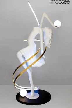 Designerska lampa podłogowa z pilotem zmiany barwy DANCING QUEEN (MSE1501100428) - Moosee