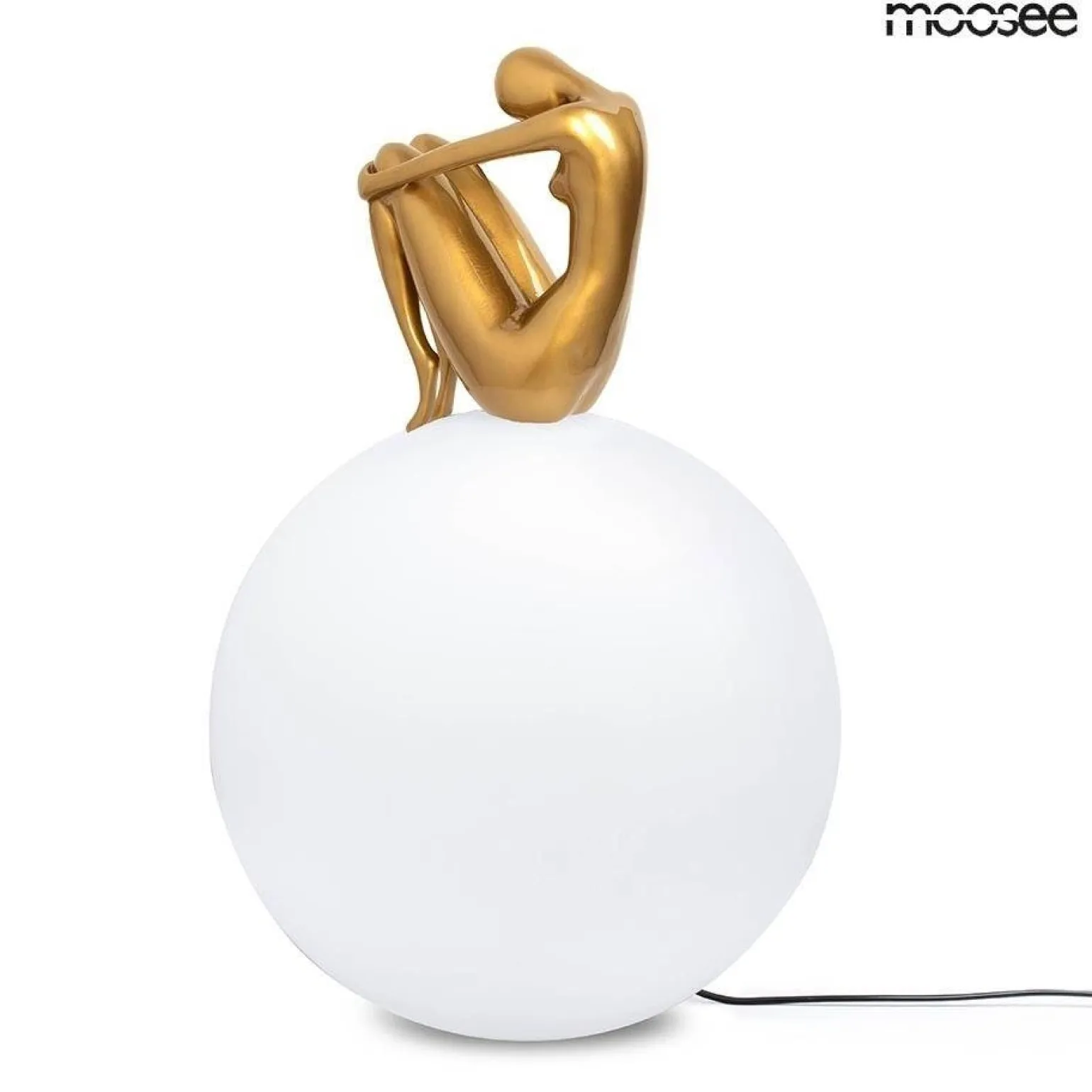 Designerska lampa stołowa UOMO 35 złota (MSE1501100430) - Moosee
