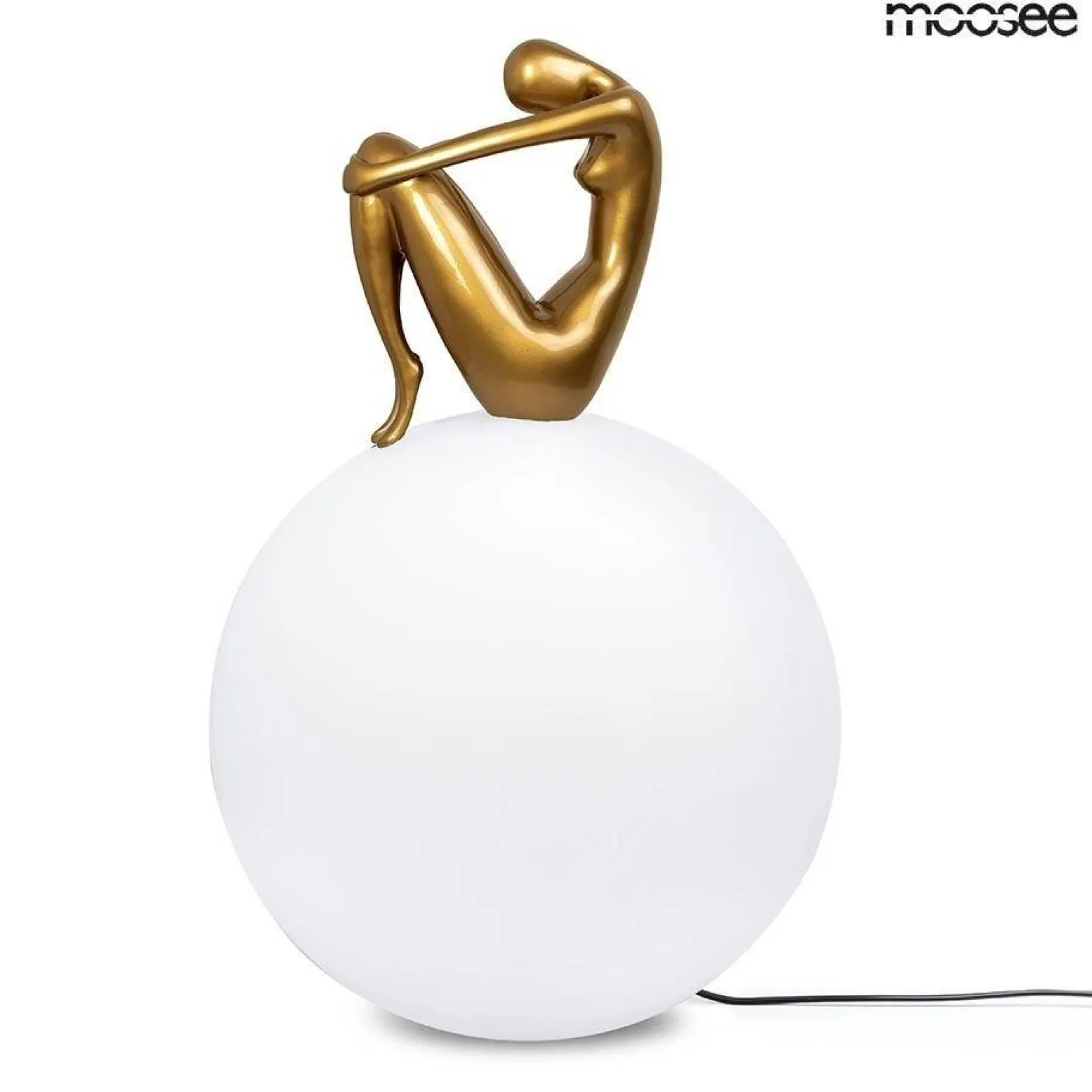 Designerska lampa stołowa UOMO 35 złota (MSE1501100430) - Moosee