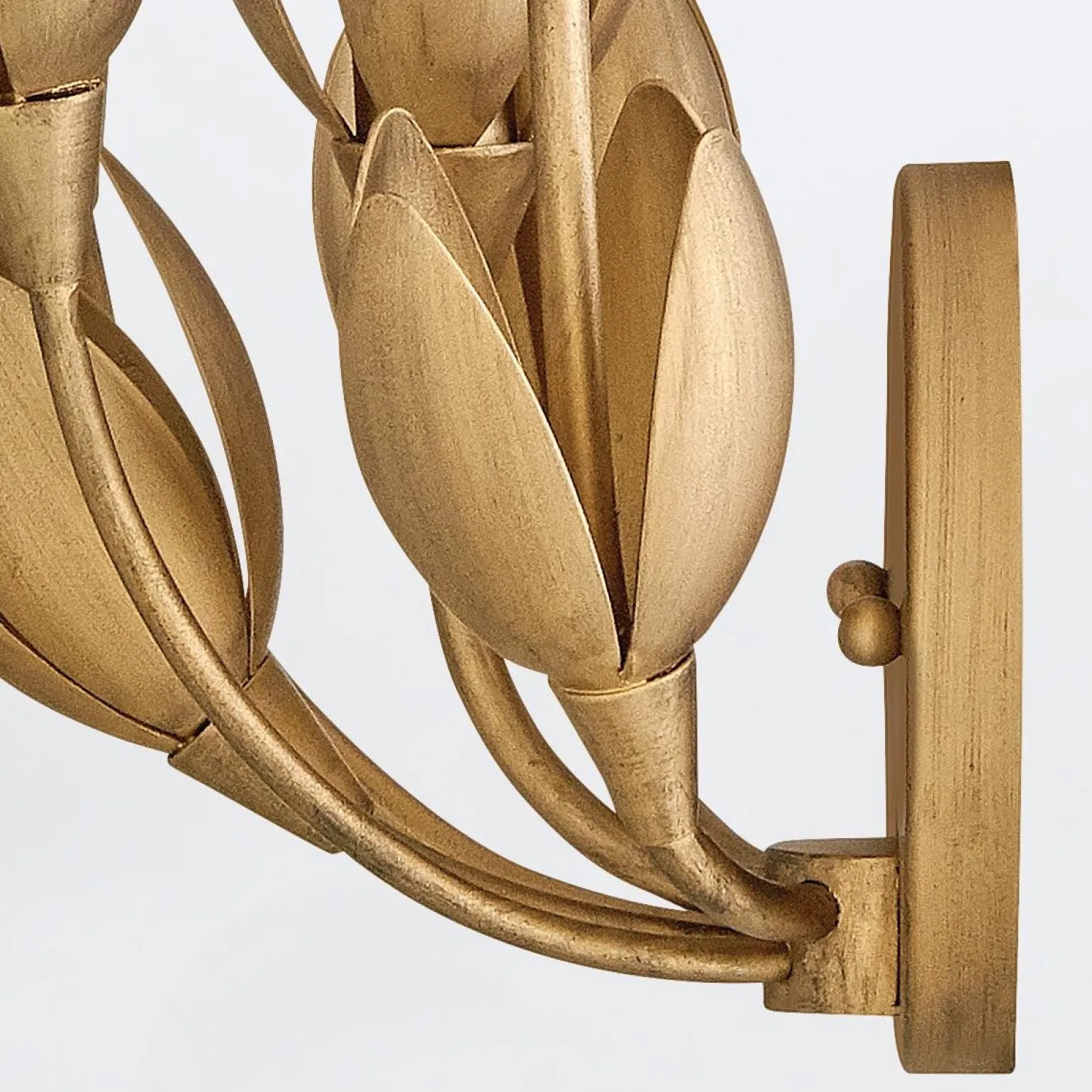 Designerski kinkiet Flora - 3 źródła światła - Oksydowane złoto (QN-FLORA-3W-GD) - Quintiesse