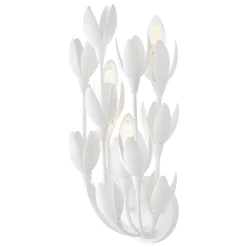 Designerski kinkiet Flora - 3 źródła światła - Tynk strukturalny (QN-FLORA-3W-WHT) - Quintiesse