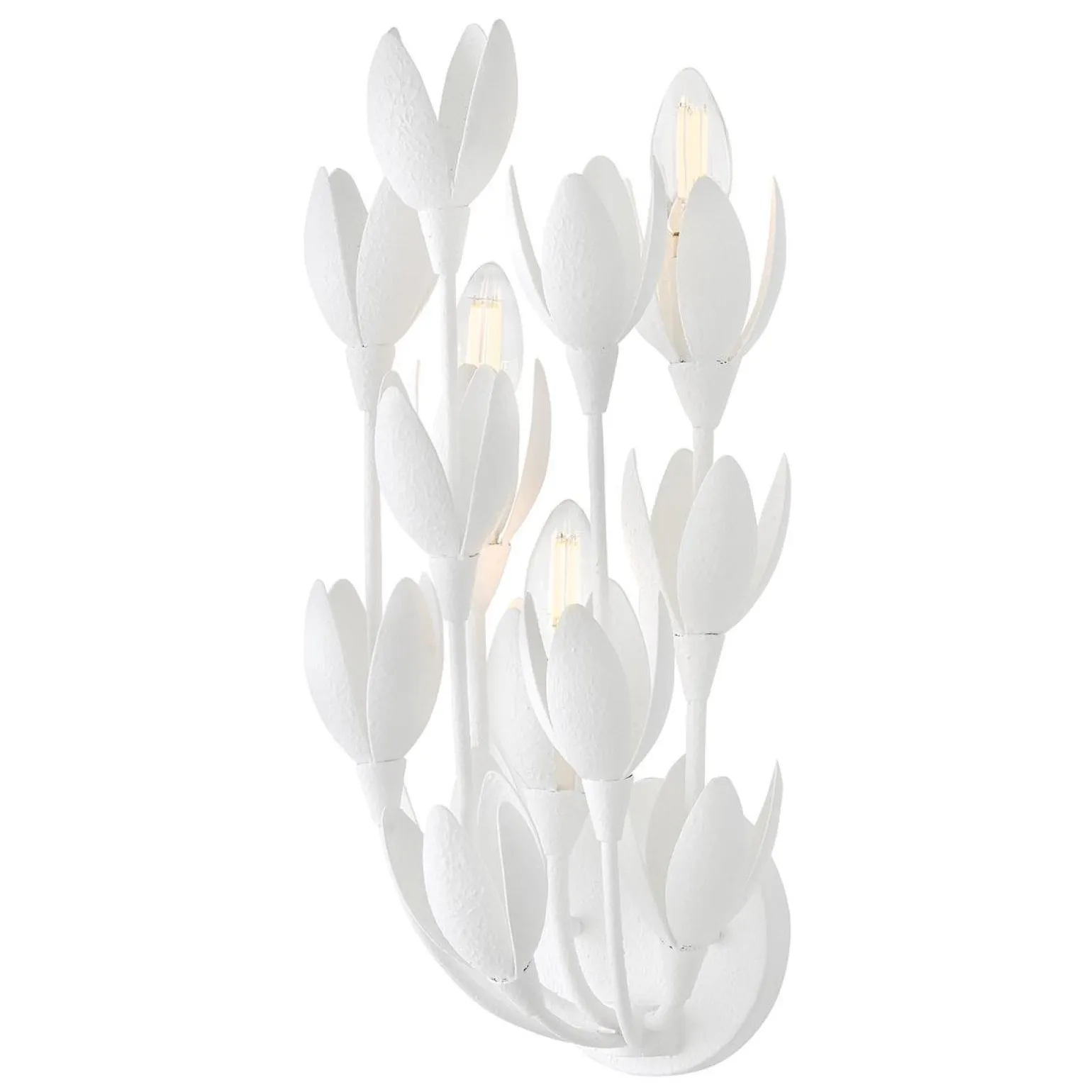 Designerski kinkiet Flora - 3 źródła światła - Tynk strukturalny (QN-FLORA-3W-WHT) - Quintiesse