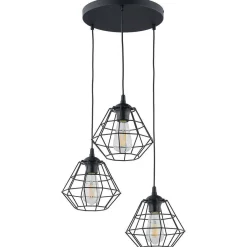 DIAMOND NEW BLACK LAMPA WISZĄCA 3 PL (6204) - TK Lighting
