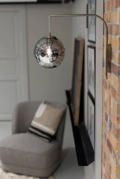 DIONE Wall 1L Smoke/Antique Brass (108419) Markslojd