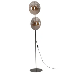 Drewniana lampa podłogowa 2XG9 (16135) - TK Lighting