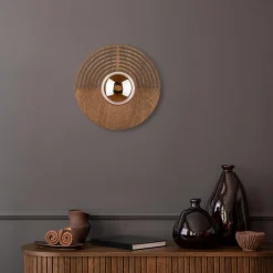 Drewniany kinkiet LUNAR WOOD 1XG9 300 (11014) - TK Lighting