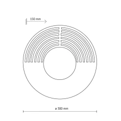 Drewniany kinkiet LUNAR WOOD 1XG9 300 (11014) - TK Lighting