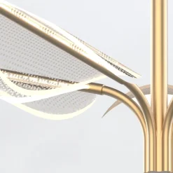 Duża lampa wisząca LED Floriana - Naturalny mosiądz (QN-FLORIANA-8P-L-NBR) - Quintiesse