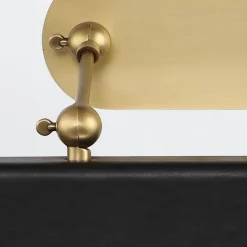 Duża obrazówka LED Valise Picture - Vintage mosiądz, skóra smokingowa (QN-VALISE-PL-L-VBS-TL) - Quintiesse