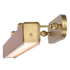 Duża obrazówka LED Valise Picture - Vintage mosiądz, skóra koniakowa (QN-VALISE-PL-L-VBS-CL) - Quintiesse