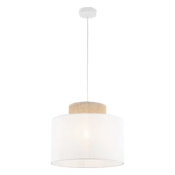 DUO WHITE JUTA LAMPA WISZĄCA 1 (1856) - TK Lighting