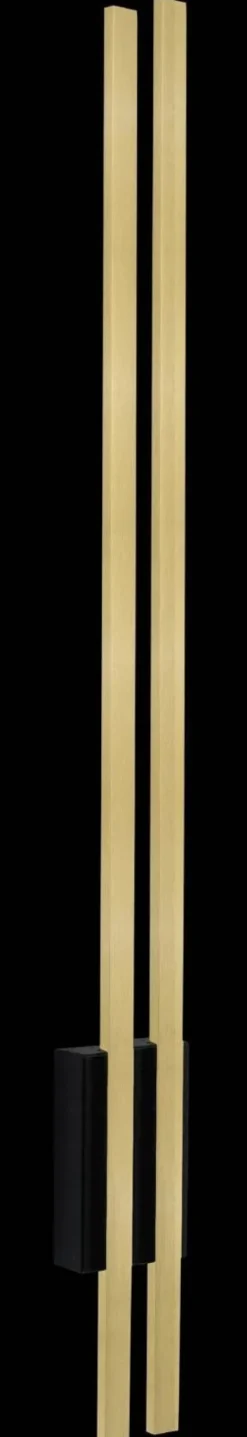 EBORA KINKIET 2 PŁ. (black/satin gold) (8243) - Amplex