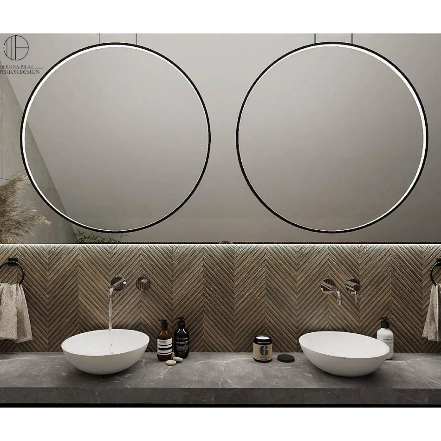 ECHO VERTICAL 180 Żyrandol jasny złoty 4000K (66431) - Ramko