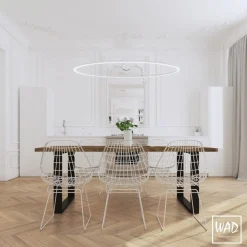 ECHO W 180 Żyrandol szary 4000K (67982) - Ramko