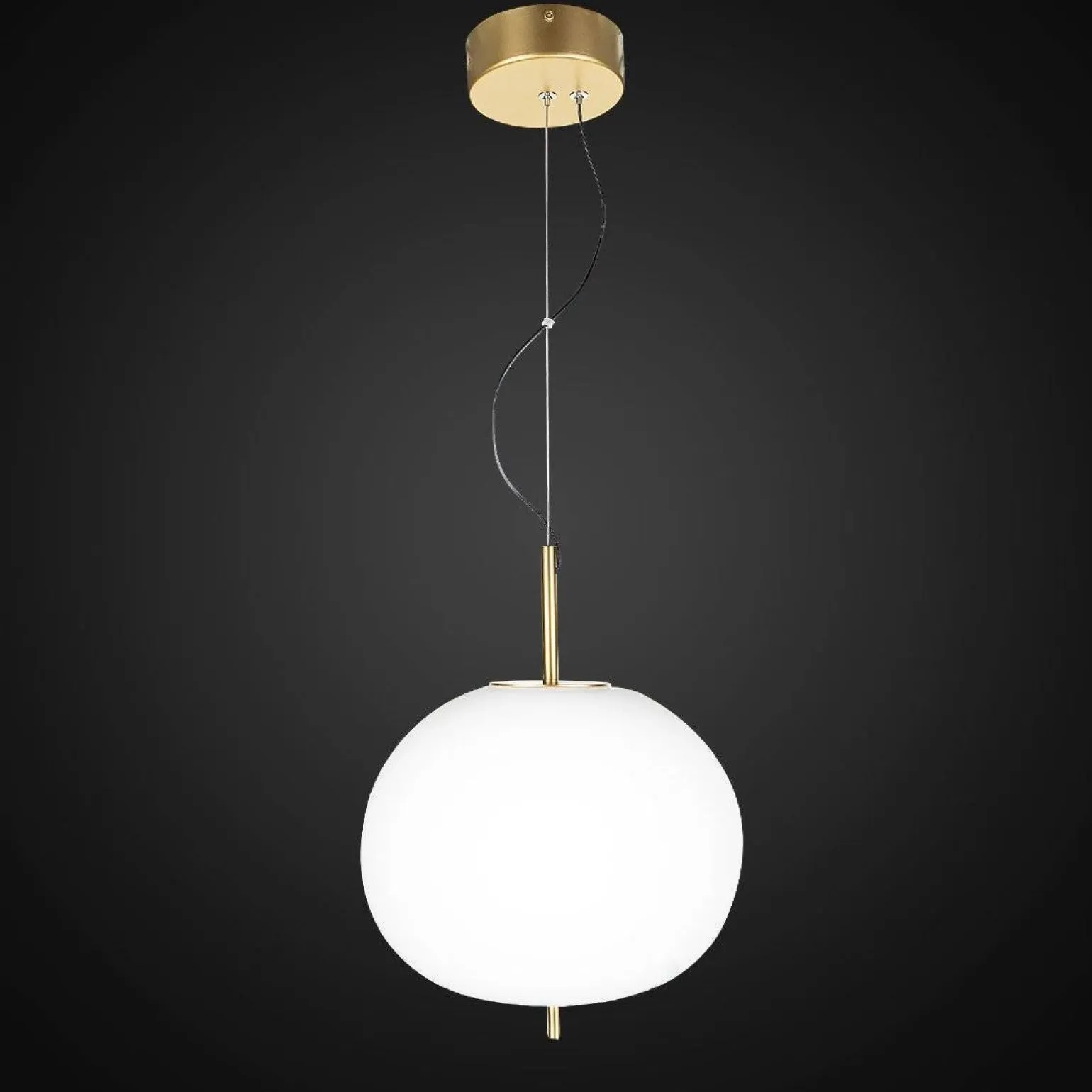 Ekskluzywna lampa LED wisząca złoto biała Apple P Altavola Design (LA058/P ) - ALTAVOLA DESIGN