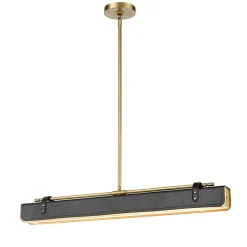 Ekskluzywna lampa ledowa Valise skóra smokingowa (QN-VALISE-LP80-VBS-TL) - Quintiesse