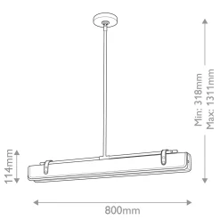 Ekskluzywna lampa ledowa Valise skóra smokingowa (QN-VALISE-LP80-VBS-TL) - Quintiesse