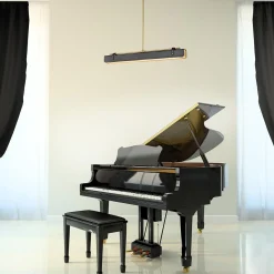 Ekskluzywna lampa ledowa Valise skóra smokingowa (QN-VALISE-LP80-VBS-TL) - Quintiesse